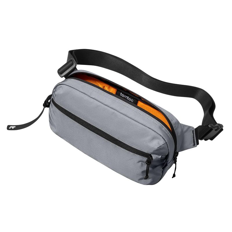 TOMTOC Borsa Petto RFID Grigia