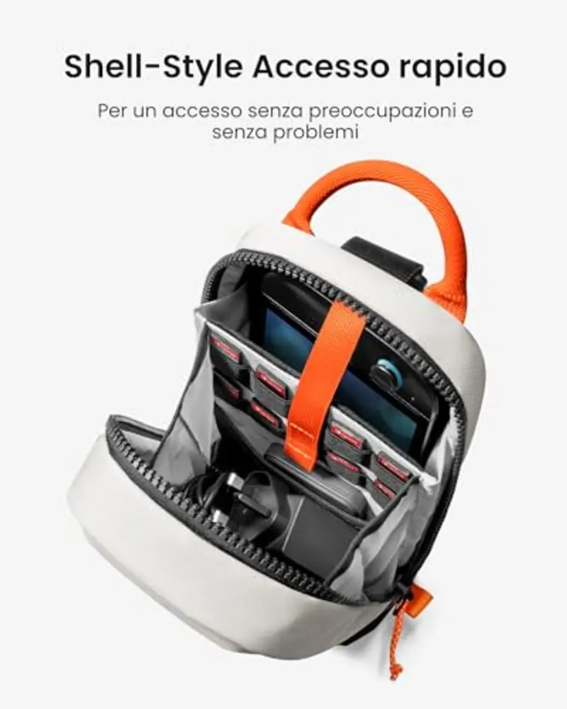 Tomtoc Borsa a tracolla Rosso 1897774 miniatura 3