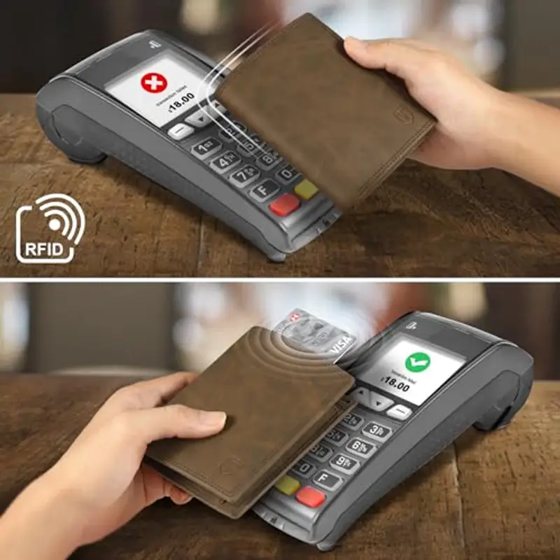 Tomylv Portamonete Uomo Marrone 1205453 miniatura 3