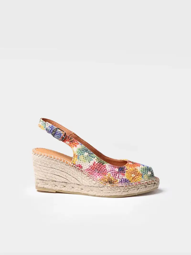 Alpargata de cuña estilo peep toe | CAROL-DM MULTI