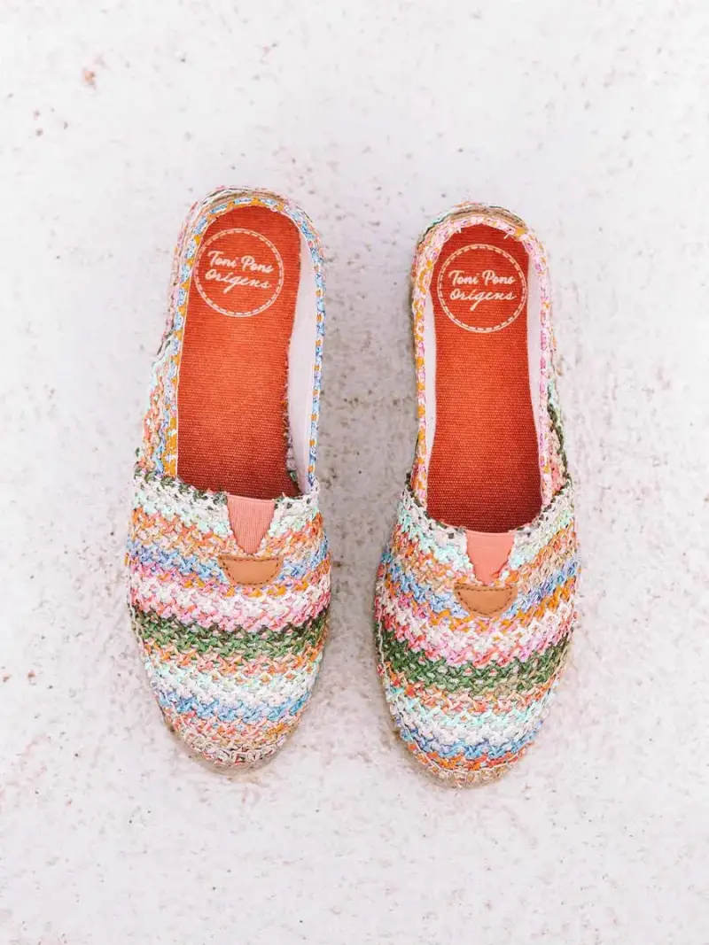 Alpargata plana de mujer en rafia | ARLET-NZ MULTI