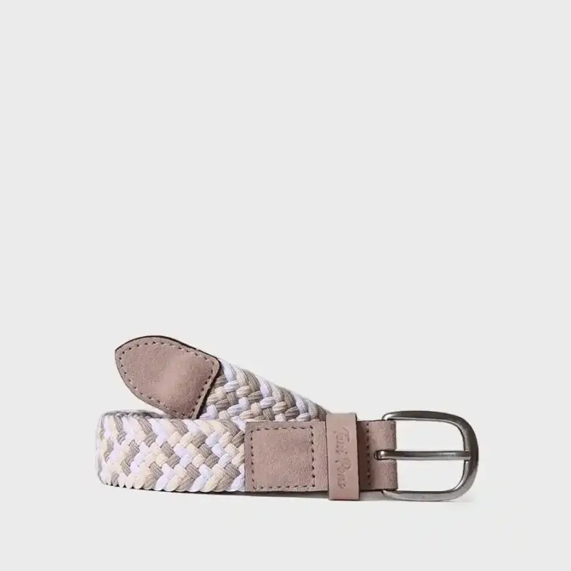 Cintura da donna in tessuto e pelle CRUDO