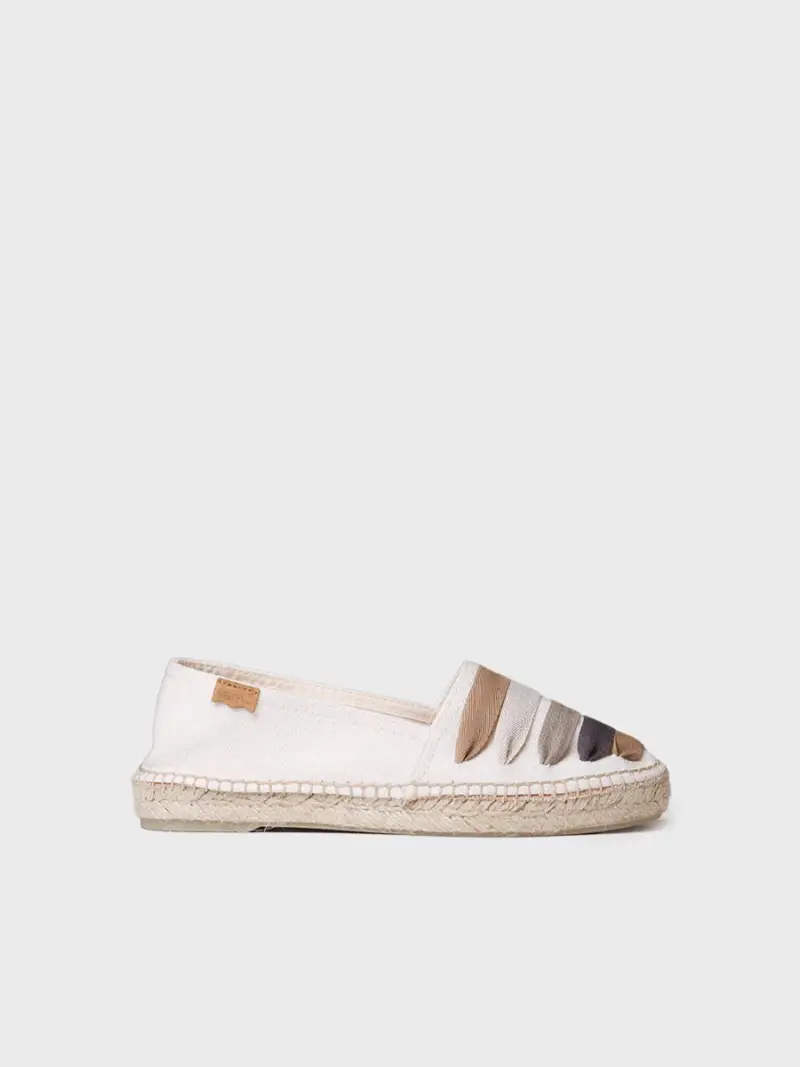 Espadrilla bassa con nastri da donna | ROSE-CM TIERRA