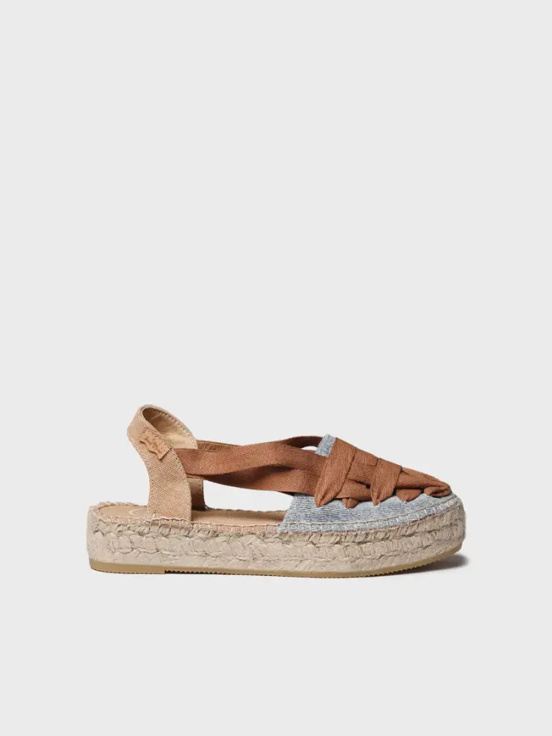 Espadrilla bassa da donna con fasce incrociate | RIO-CC