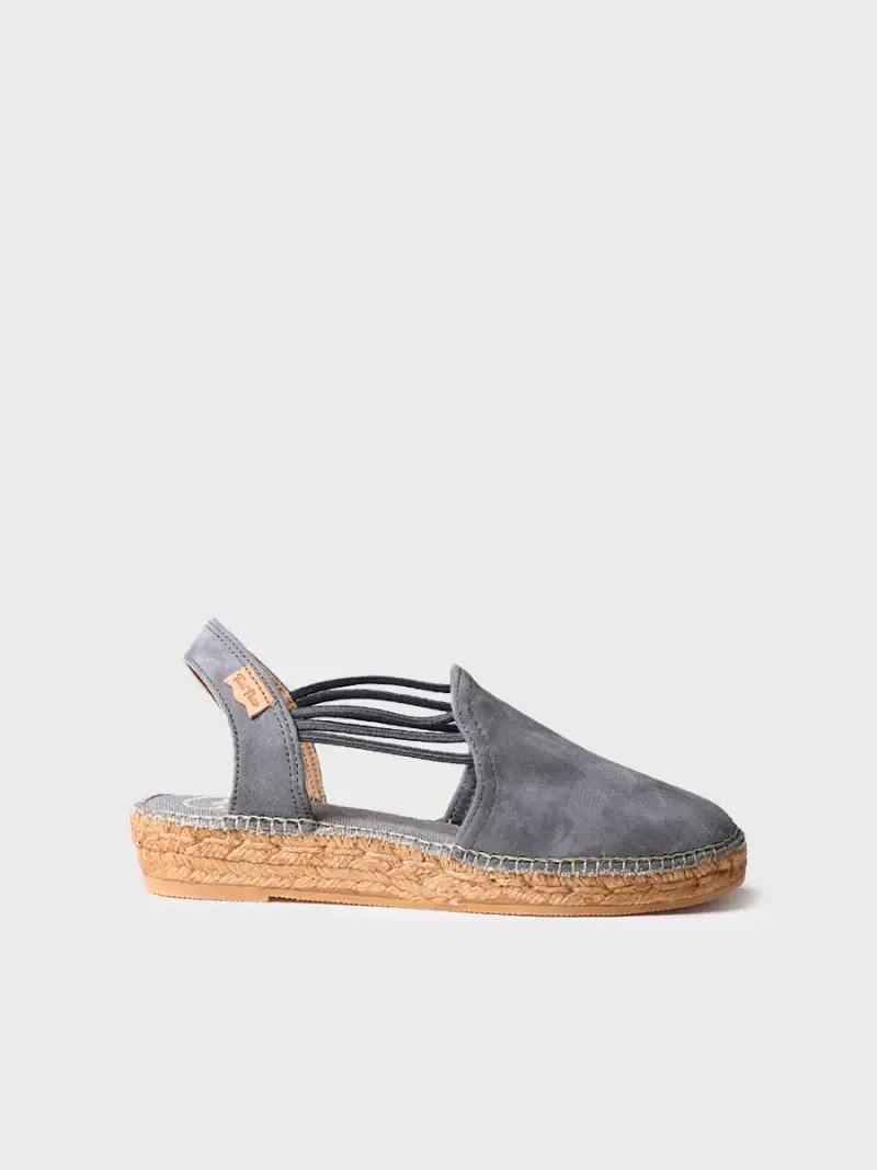 Espadrilla da donna con zeppa e fasce elastiche | NURIA GRIS