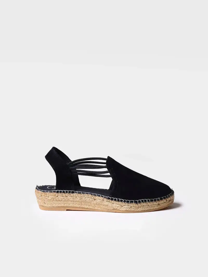 Espadrilla da donna con zeppa e fasce elastiche | NURIA NEGRO