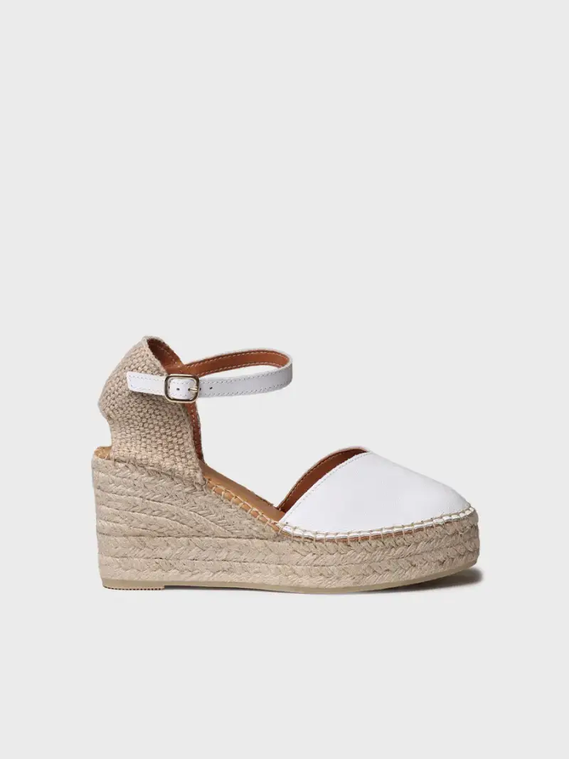 Espadrilla da donna con zeppa in pelle | MAGDA-P BLANCO