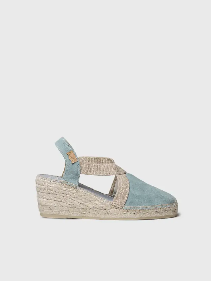 Espadrilla da donna in camoscio con elastici | TONA AQUA