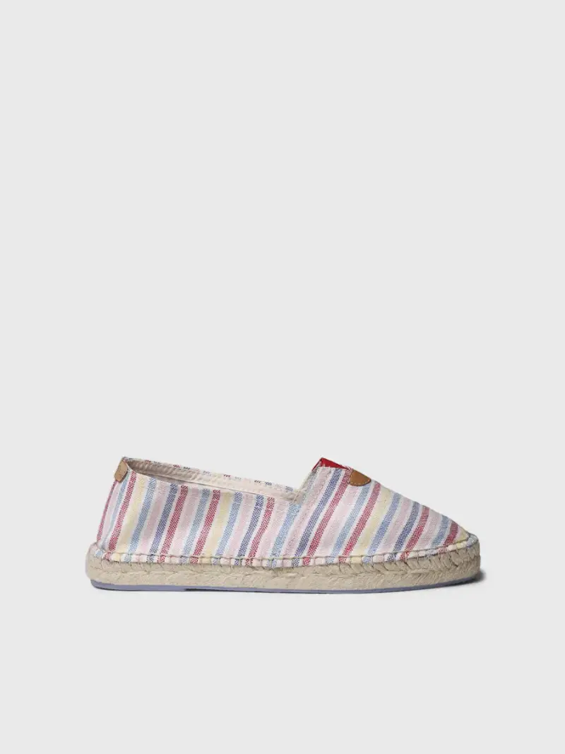 Espadrillas basse unisex a righe | BLANES-RN ROSA