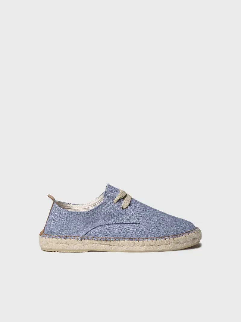 Espadrillas chiuse da uomo con lacci | DAVID-BM AZUL