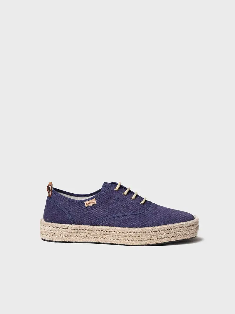 Espadrillas con lacci da da uomo in blu navy - JACK MARINO