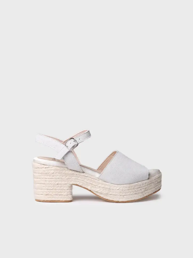 Espadrillas con zeppa da sposa | SERENA PLATA
