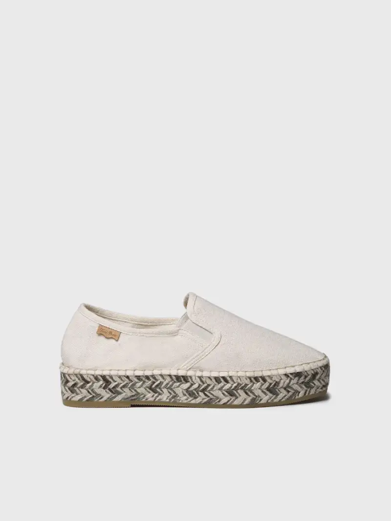 Espadrillas da donna con dettaglio multicolore in juta | FIORELLA CRUDO