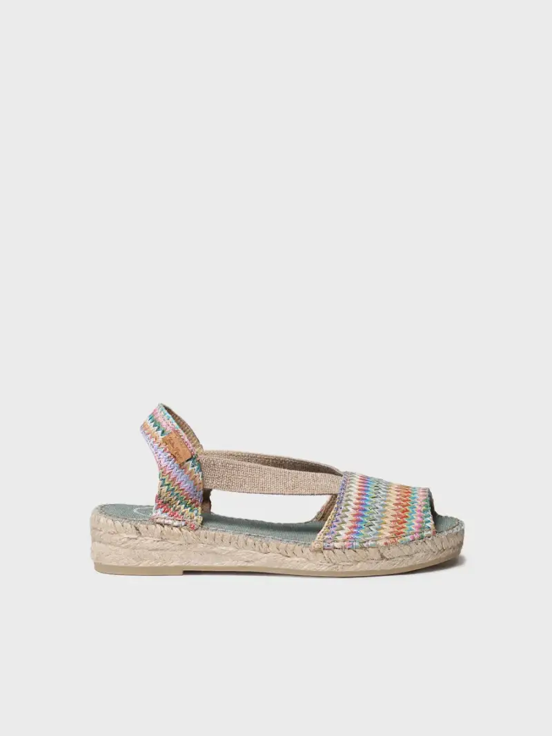 Espadrillas da donna in rafia multicolore | ESTEL-MH MULTI