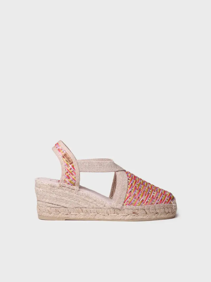 Espadrillas da donna senza tacco in rafia vegan - TERRA-CS MULTI