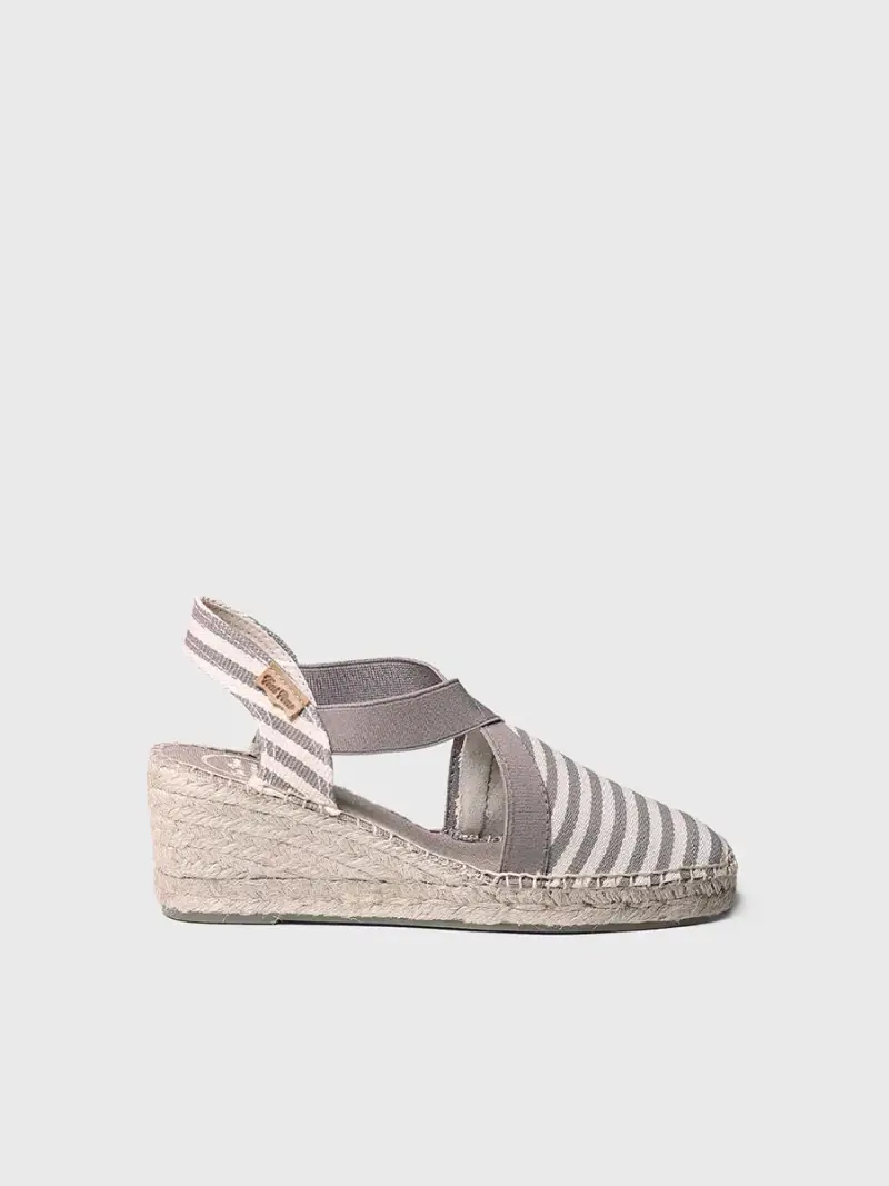 Espadrillas marinara con zeppa in Talpa - TERRA-DD TAUPE
