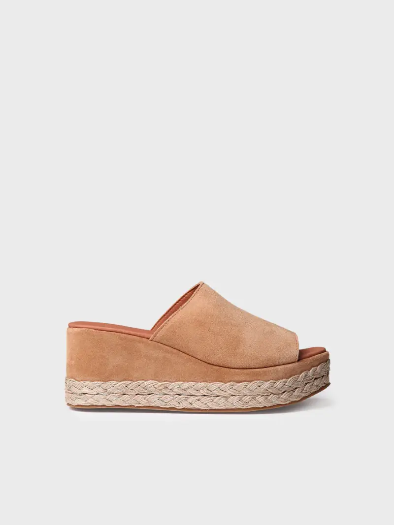 Espadrillas slingback da donna in pelle scamosciata - PAULINA CAMMELLO