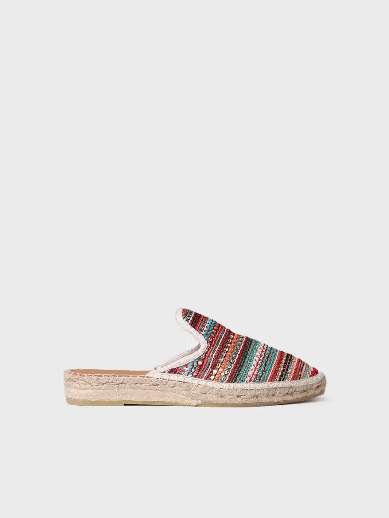 Espadrillas slingback da donna in tessuto multicolore - ODET-CH IRIDE
