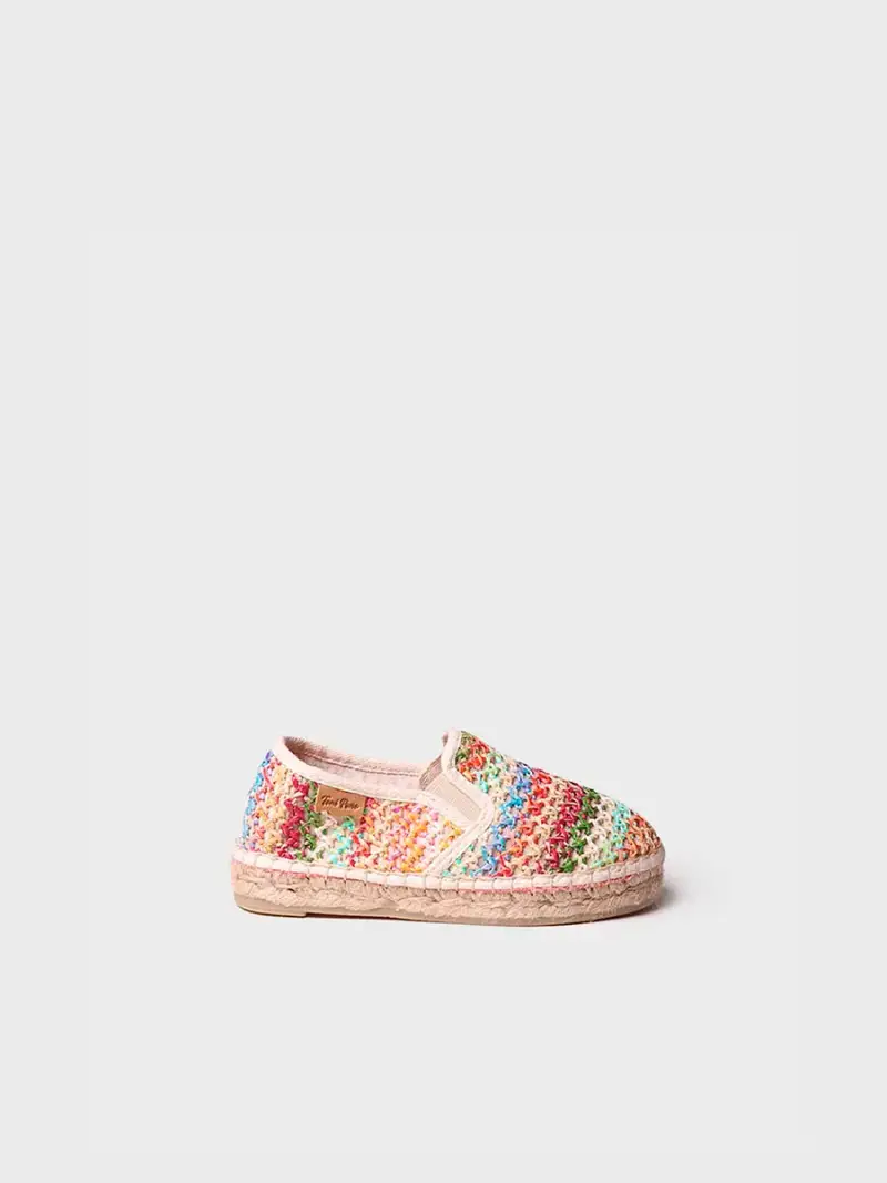 Espadrille in rafia per bambini MULTI