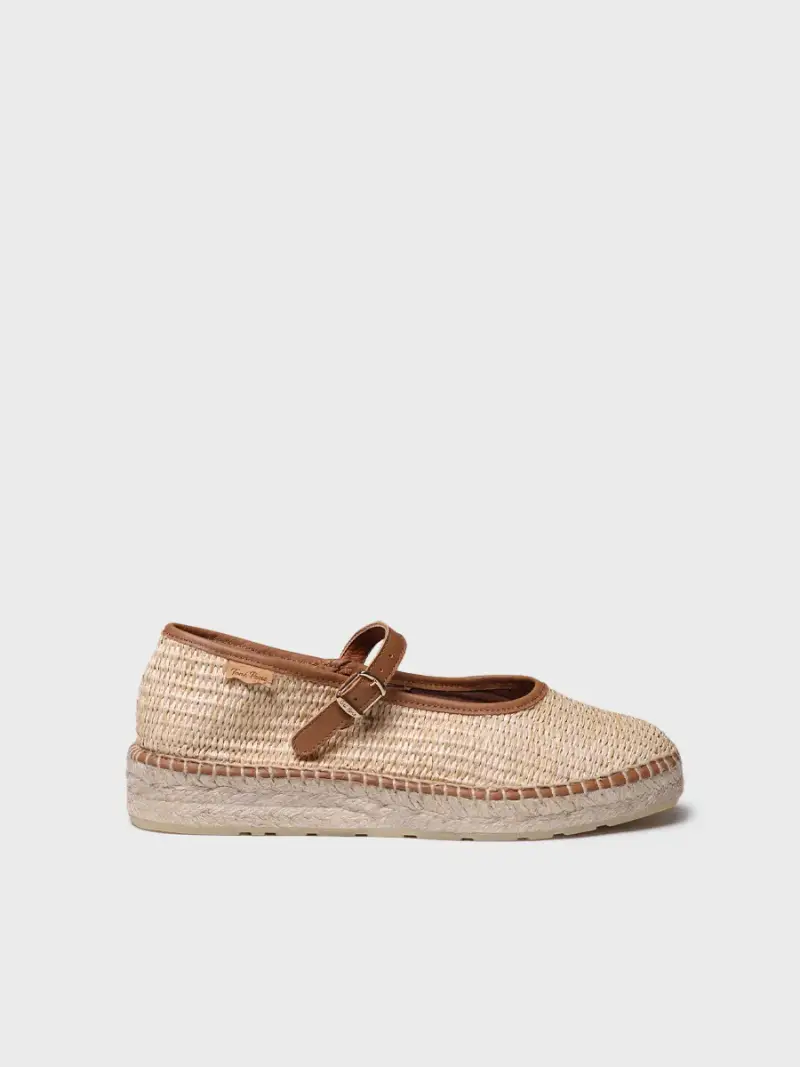 Mary Jane da donna in rafia | INCA-RP NATURAL