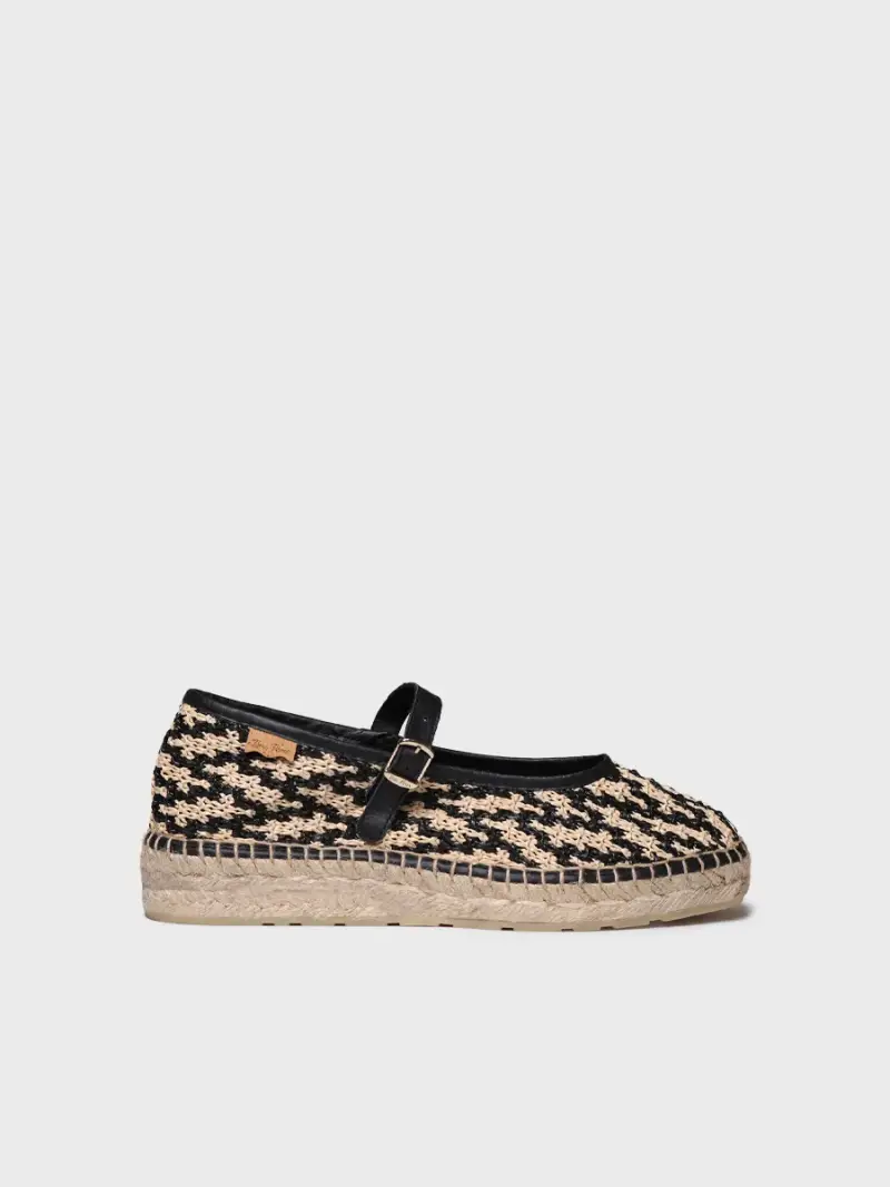 Mary Jane da donna in rafia | INCA-RP NEGRO