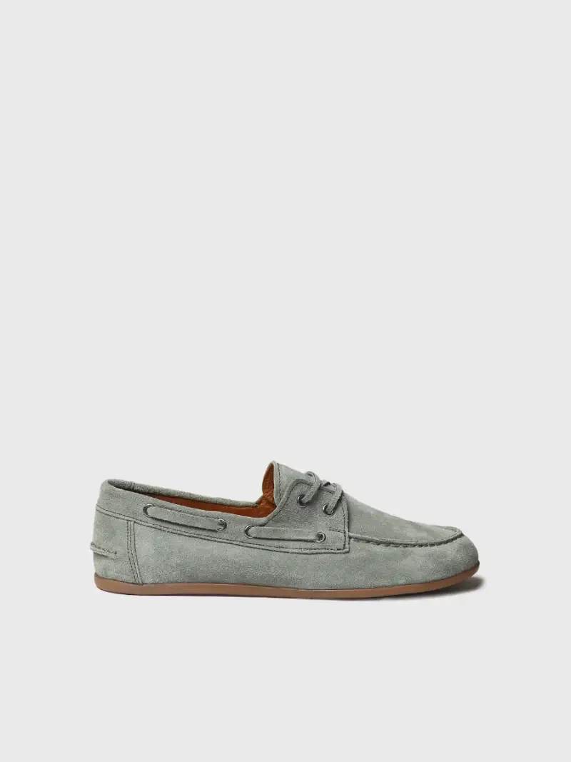 Mocassini da donna in camoscio con lacci in pelle | CRIS-SE MENTA