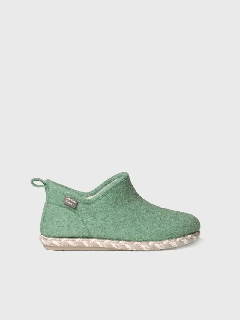 Pantofola da donna in feltro MENTA