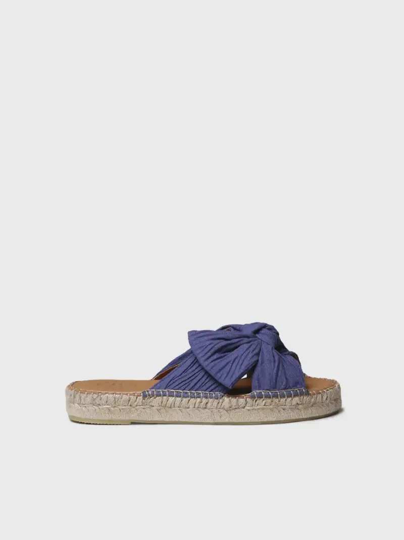 Sandali bassi da donna in tessuto con fiocco | ELINA AZUL