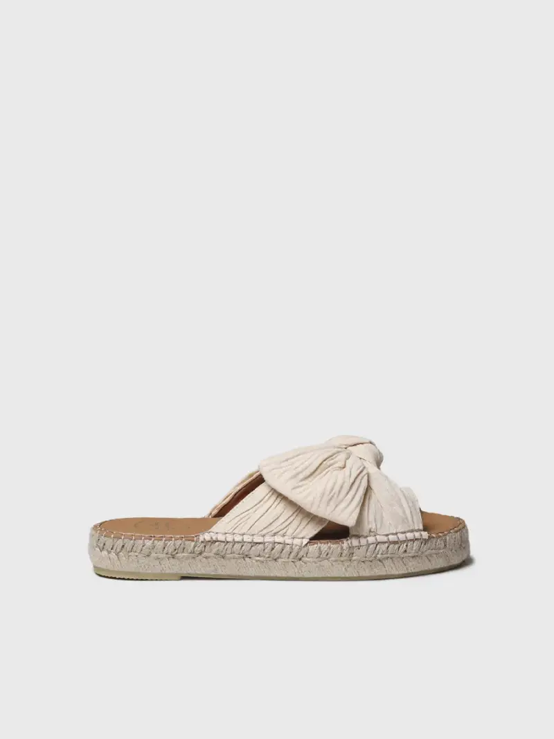 Sandali bassi da donna in tessuto con fiocco | ELINA CRUDO