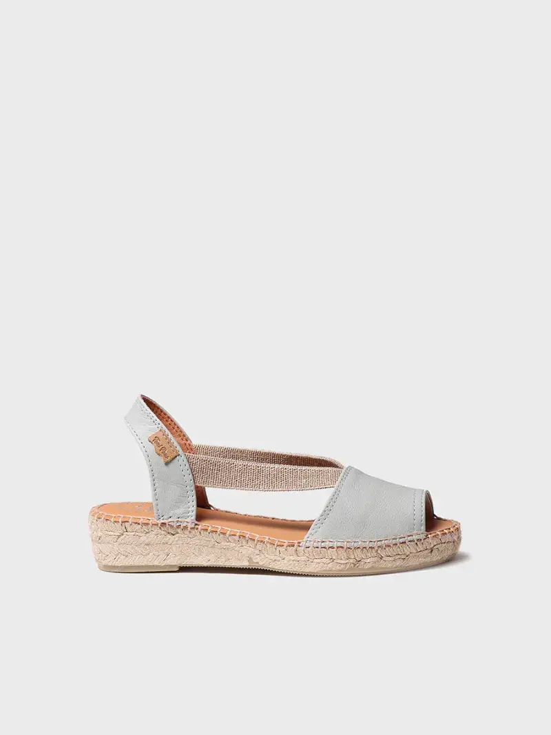 Sandalo basso in pelle con elastici | ETNA CIELO