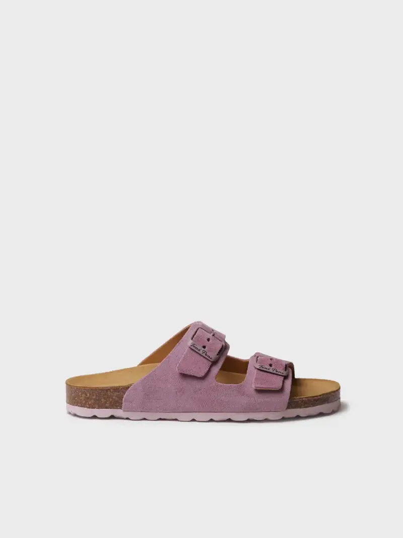 Sandalo con doppia fibbia da donna LAVANDA