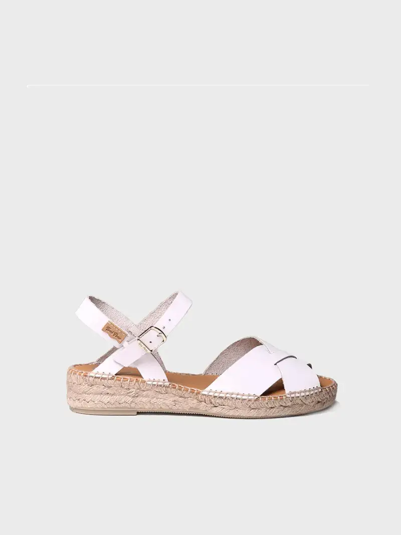 Sandalo con fibbia in Bianco - ESTHER