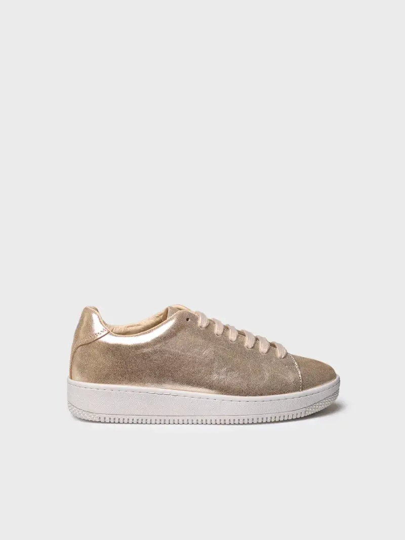 Scarpe di pelle per donna in animal print PLATINO