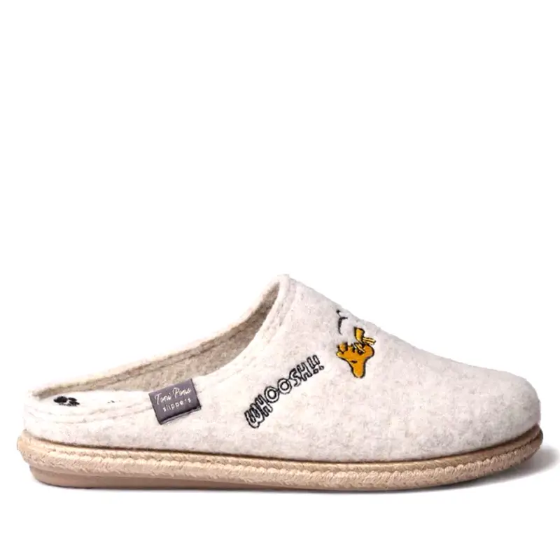 Slipper Snoopy Beige