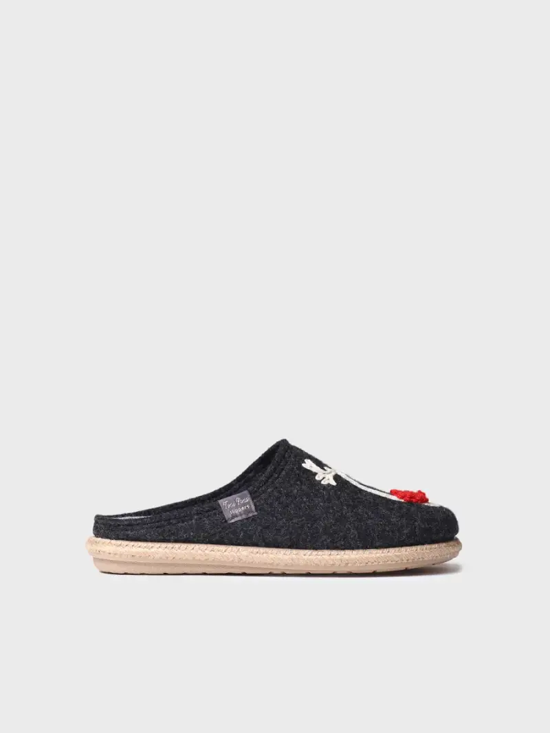 Slippers para hombre en fieltro | TOBI-DR NERO