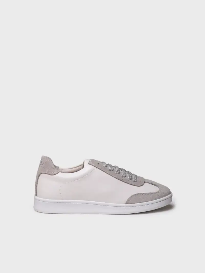 Sneaker di pelle per donna GRIGIO