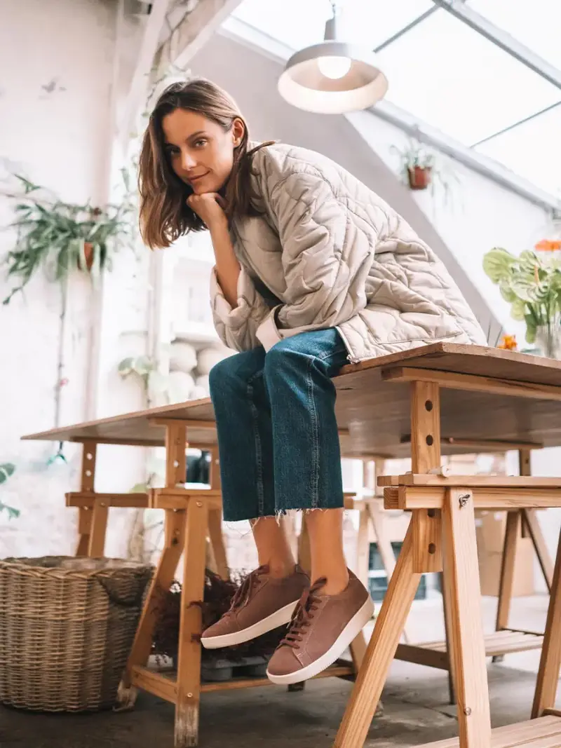 Sneakers di pelle per donna COCCINIGLIA