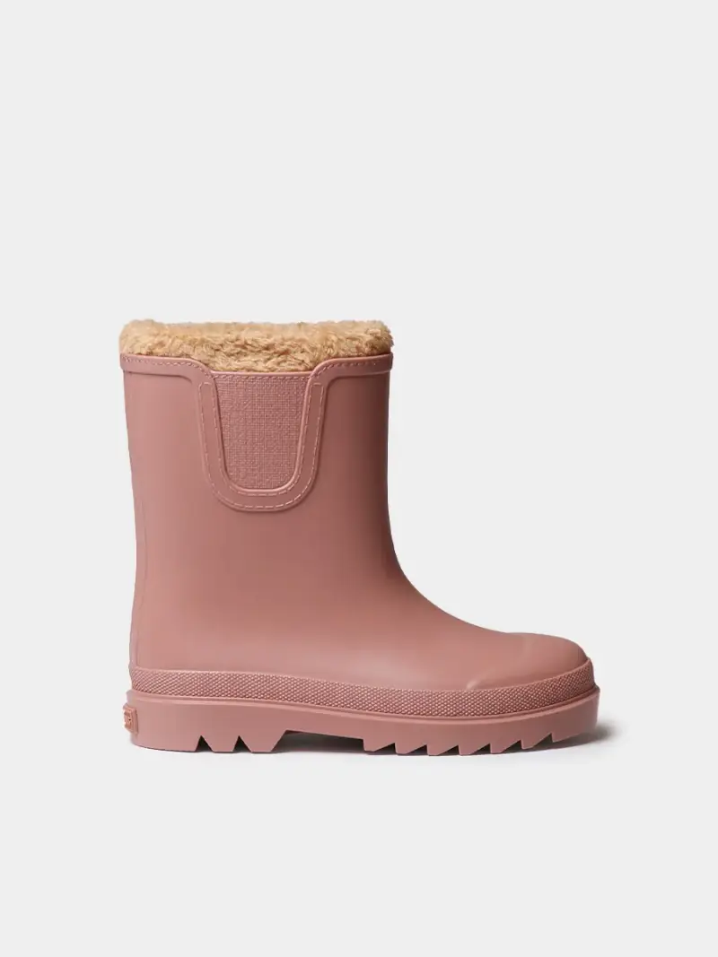 Stivale da pioggia per bambini con fodera interna in blu | LUBLIN ROSA