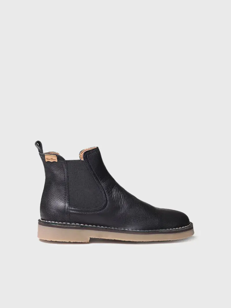 Stivaletti da donna in pelle NERO