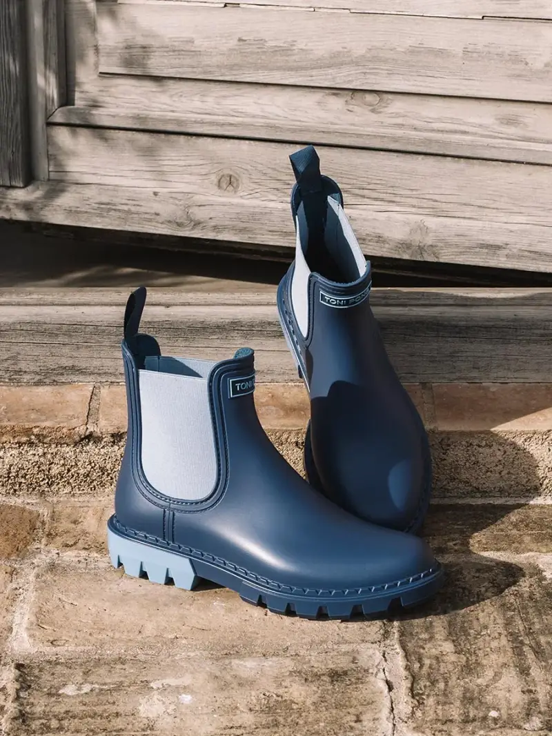 Stivaletti impermeabili da donna con suola bicolore | CHESTER AZUL