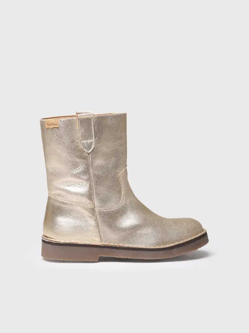 Stivaletti in pelle da donna PLATINO