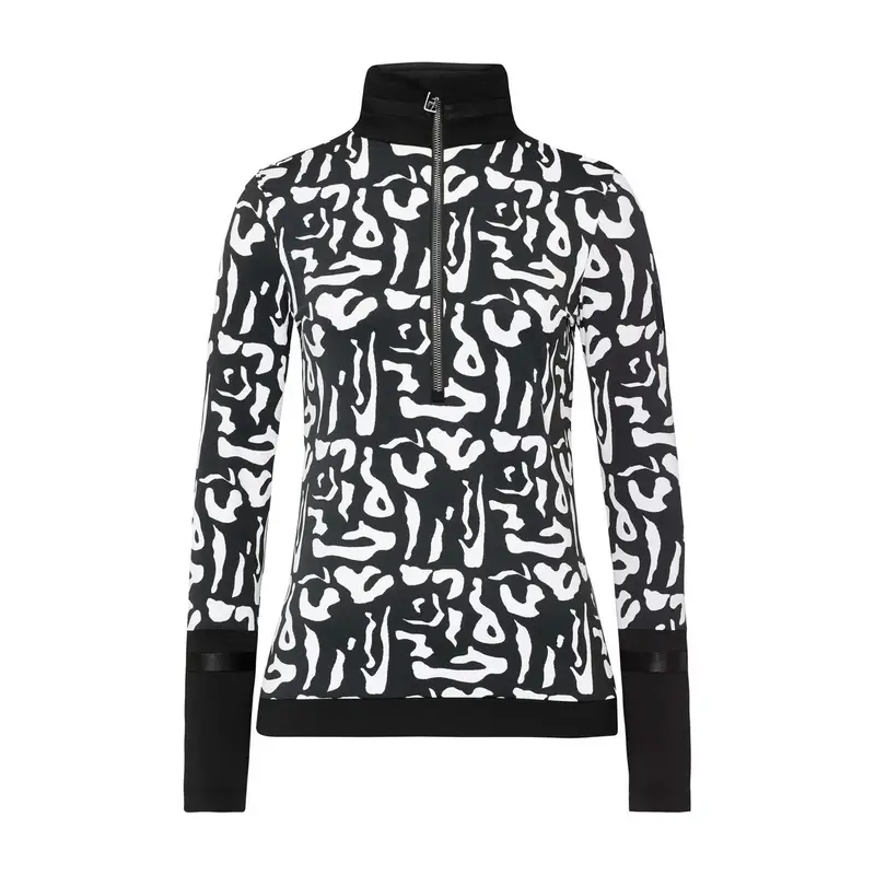 SOTTOTUTA MEZZA ZIP AMIE PRINT DONNA Nero