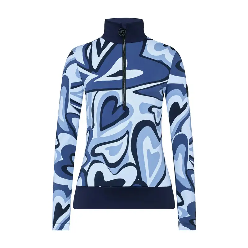 SOTTOTUTA MEZZA ZIP WIEKA PRINT DONNA Blu