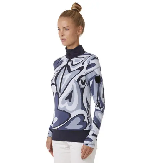 Wieka Print W - felpa in pile - donna Light Blue