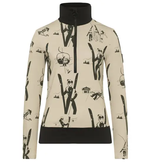 Wieka Print W - felpa in pile - donna Light Brown