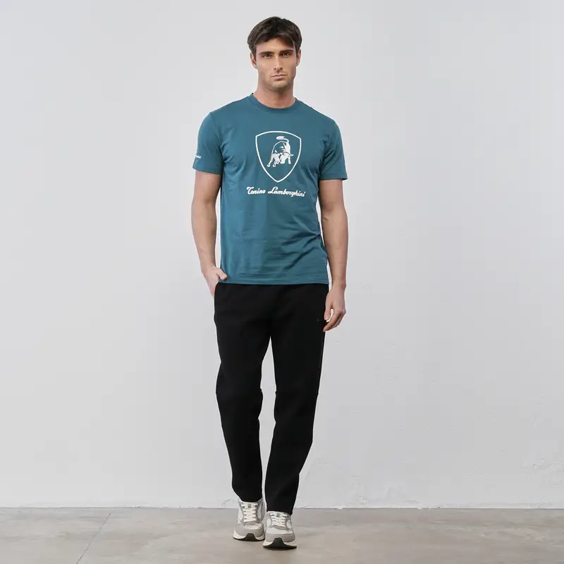 Pantaloni sportivi neri da uomo con tasche