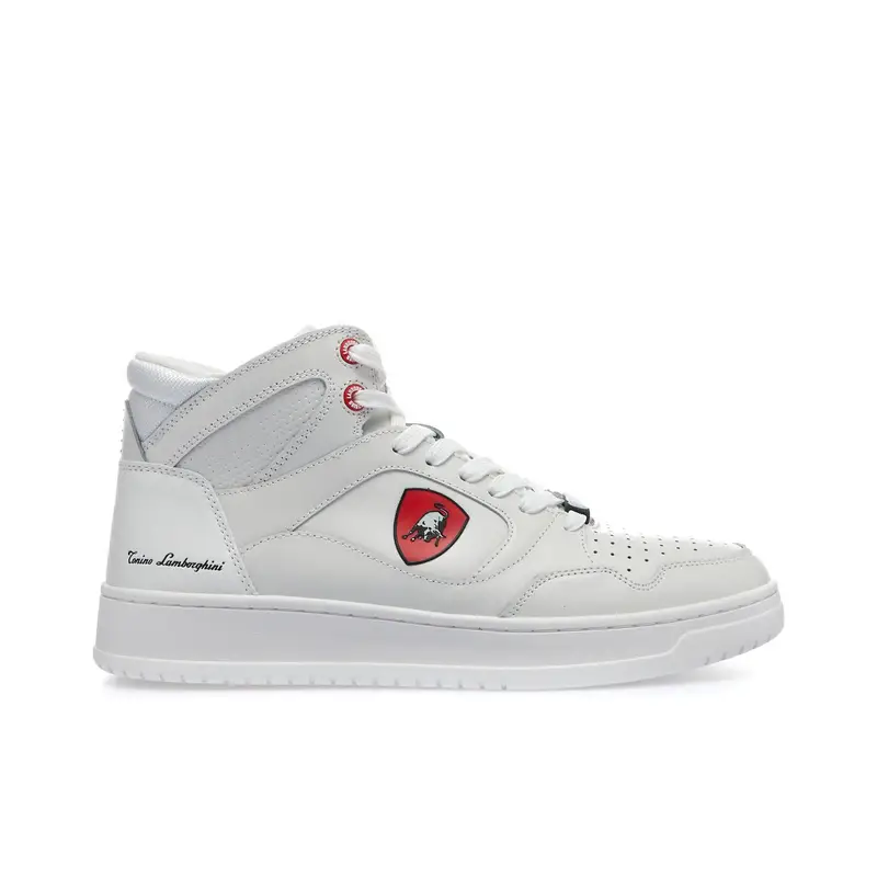 Sneakers uomo alte da basket bianche