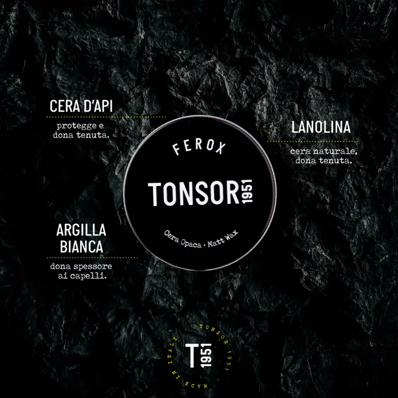 Cura dei Capelli Ferox - Cera Opaca - Styling e trattamento capelli, Trattamento capelli uomo miniatura 2