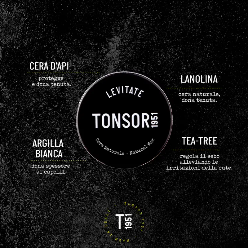 Cura dei Capelli Levitate- Cera Naturale - Styling e trattamento capelli, Trattamento capelli uomo miniatura 2