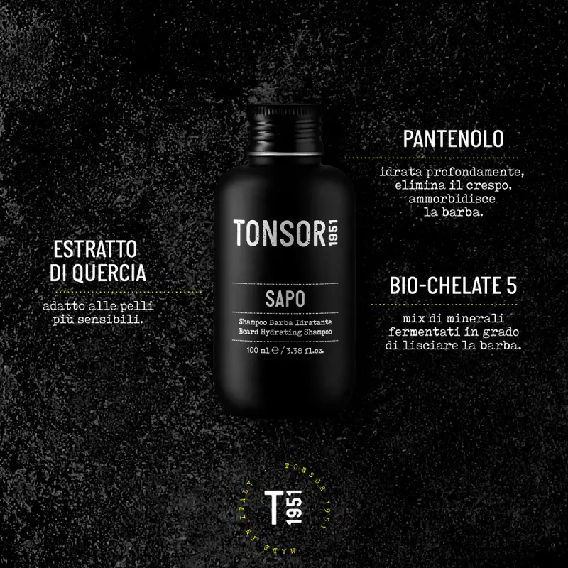 Rasatura e Cura della Barba Sapo - Shampoo Barba Idratante - Trattamento barba miniatura 2